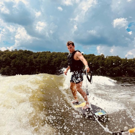 Brady Hepner enjoyed his time surfing. 